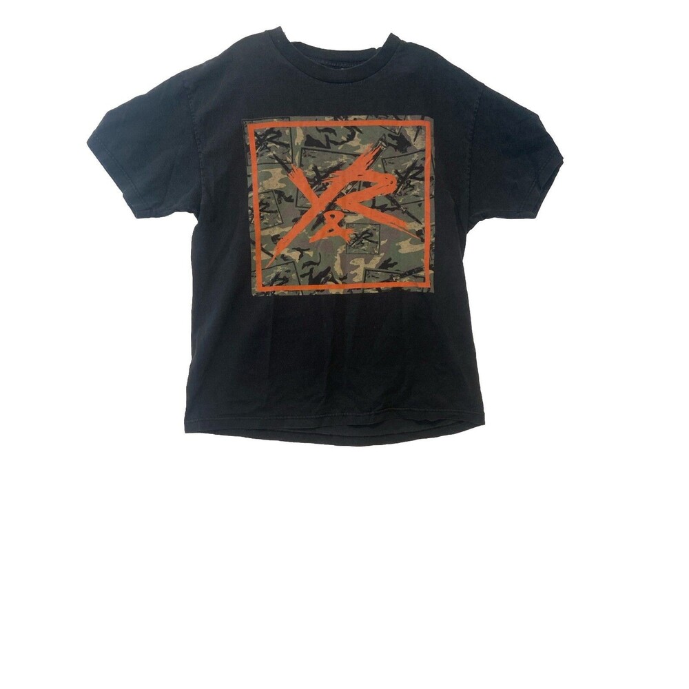 Young & Reckless T Shirt Adult Size Large Black Cement Print Logo Mens